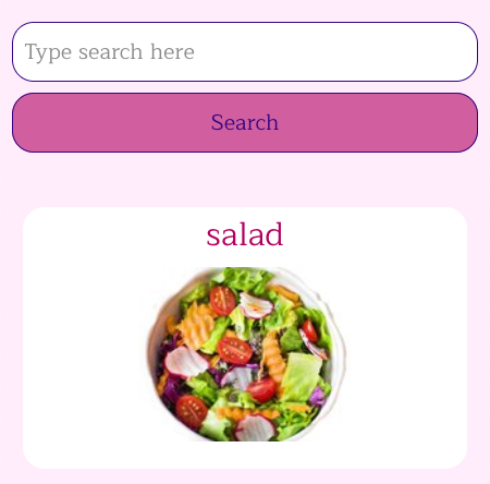 A screenshot from a project titled NutritioNav